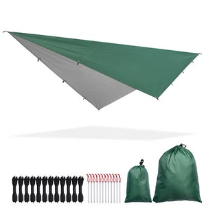 Apluschoice 10x15FT Backpacking Shelter Camping Tent Tarp Hammock Rain Fly - Picture 1 of 10