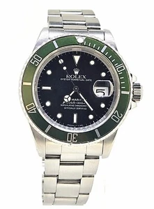Rolex Submariner  16610 “Kermit” Green Men’s Stainless Steel Watch - Picture 1 of 6