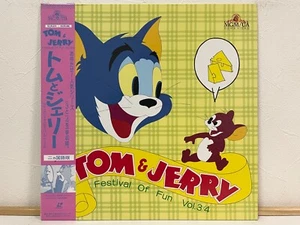 Tom & Jerry Festival of Fun Vol.3/4 Laserdisc LD Japan Anime PCLM-00024 W/Obi - Picture 1 of 3