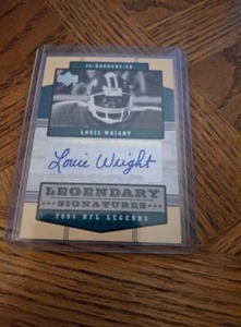 2004 UD Legendary Signatures Louis Wright Auto - Picture 1 of 1