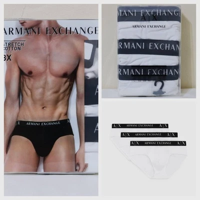 3 Pack Armani Exchange Men Classic Brief Underwear Size S , XL new in Box - Image 1 of 4