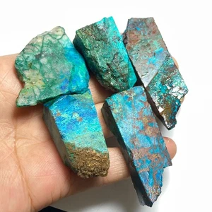 104g natürliche seltene Arizona Chrysokoll grobe Top Farbe Kristall Mineral o106 - Bild 1 von 5