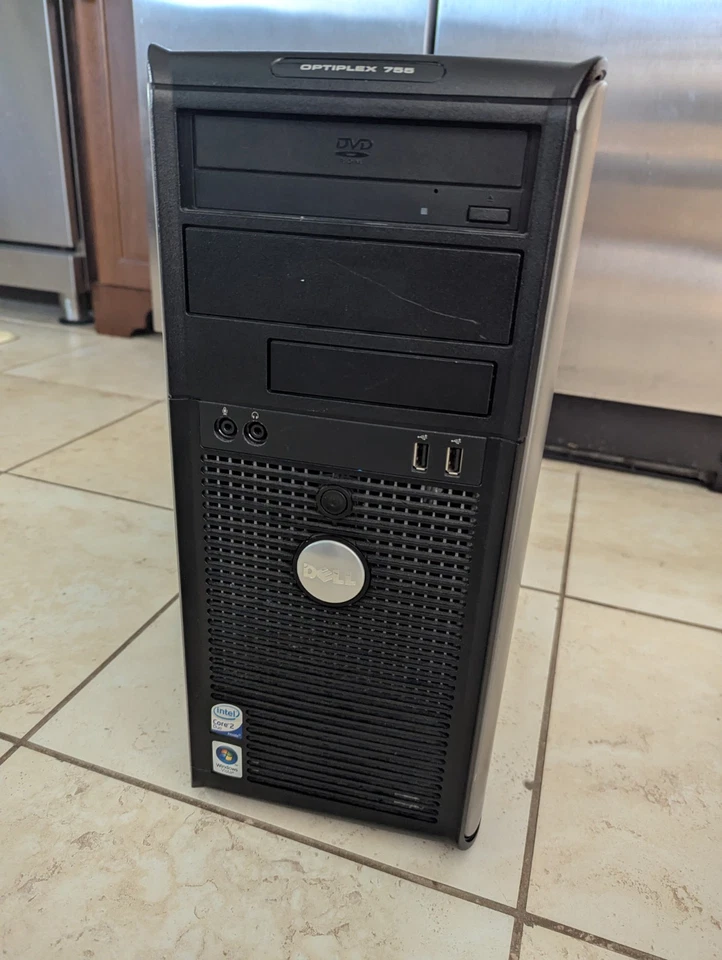 Dell OptiPlex 755 Retro Desktop Intel Core Duo E8400 @ 3.00gHz 4GB RAM NO HD  - Image 1 of 4