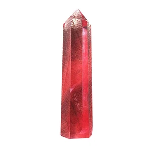 Crystal Pillar Natural Crystals Points Energy Stone Wand Striped - Bild 1 von 3