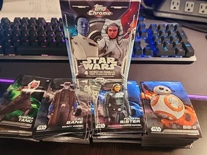 2024 Topps Chrome Star Wars Complete Base Set 150 Cards #1-150  - Picture 1 of 3