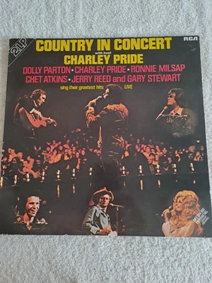 Country In Concert With Host Charley Pride, Dolly Parton Double Vinyl LP EX - Image 1 of 4
