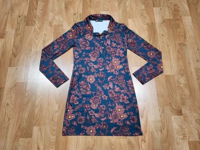 ZARA Long Sleeve Midi Collared Floral Dress Size Small - Image 1 of 4