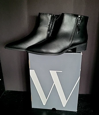 NEW  Worthington Brookdale Memory Foam Ankle Boot White Heels Size 8.5 - Image 1 of 4