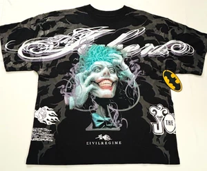 Civil Regime the Joker Ace Watch the World Burn Oversized Tee Shirt Adult Large - Picture 1 of 8