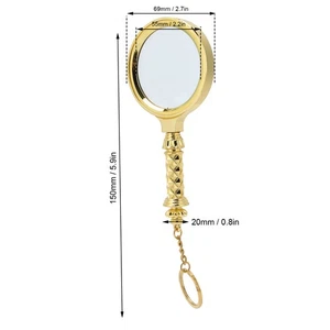 ✈7X Magnifying Glass Handheld Magnifier With Key Chain For Reading Outdoor Use - Picture 1 of 12