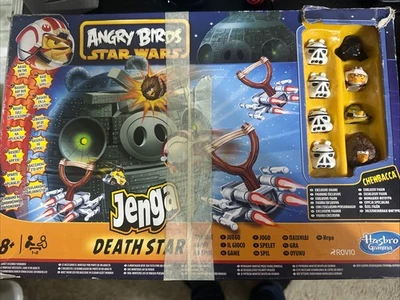 Star Wars Board Game Angry Birds Jenga Death Star Hasbro Missing 1 Block - Image 1 of 4