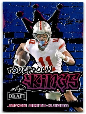 2023 Jaxon Smith-Njigba Leaf Draft Touchdown Kings Rookie Blue - Seahawks - Image 1 of 2