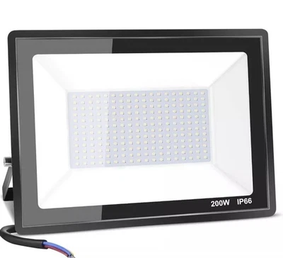 200W LED FLOODLIGHT SECURITY LIGHT OUTDOOR GARDEN LAMP FLOOD LIGHTS 6500K IP66 - Image 1 of 4