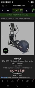 Precor EFX Elliptical Cross Trainer With Console - Picture 1 of 5
