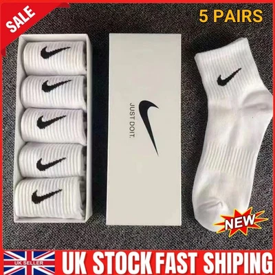 NIKE SOCKS 5 PAIRS/PACK LIGHTWEIGHT CREW ANKLE MENS&WOMENS GIRLS BOYS SPORTS UK🔥
