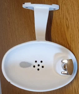 Fuente de beber Taylor vintage de porcelana sobre hierro - Imagen 1 de 12