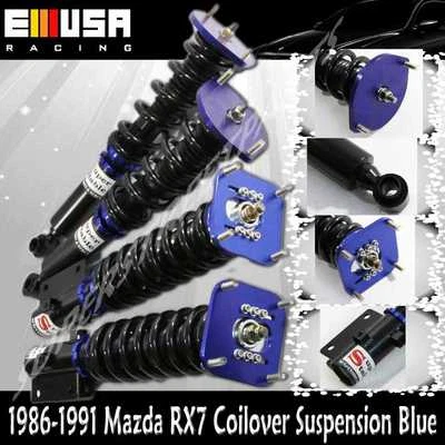 86-91 Mazda RX-7 RX7 Type RS FC3S Full Coilover Suspension NON Adj.Dampen Blue - Imagem 1 de 4