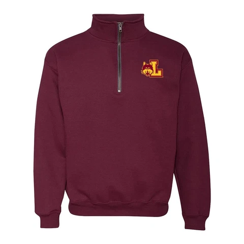 Loyola University Chicago Ramblers Primary Logo Quarter Zip - Maroon Cover