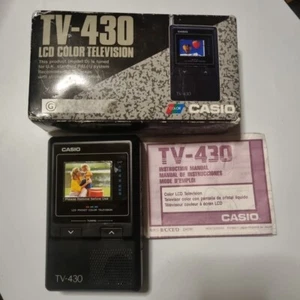 TV de bolsillo LCD de 2 pulgadas Casio vintage: modelo TV-430, NOS - Imagen 1 de 5