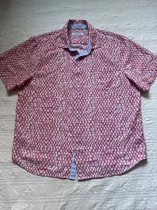 Tommy Bahama Kokosnuss Point Geo Sandbar hawaiianisches Camp Shirt XL rosa - Bild 1 von 9