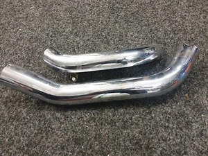 Honda Shadow VT 600 PC21 - Set - 2 originale Hitzeschutz Blende Auspuff Chrom - Bild 1 von 4
