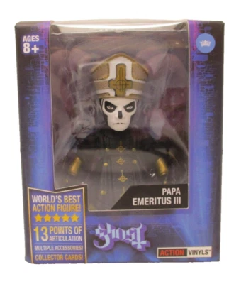 Figura de vinilo de acción The Loyal Subjects Ghost Papa Emeritus III 3,25 pulgadas Foto 1 de 2