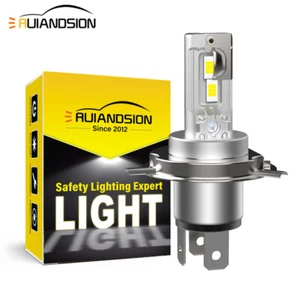 H4 3570 4 LED Bulb Motorcycle Headlight P43T Daytime Running Light 12-18V White - Picture 1 of 9