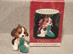 Hallmark Beagle Slipper Puppy Love 7th in Series Dog 1997 Ornament - Picture 1 of 3