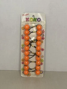 Vintage Knocker Ball Ponytail Holder Hair Ties Elastic New 10 - Picture 1 of 1