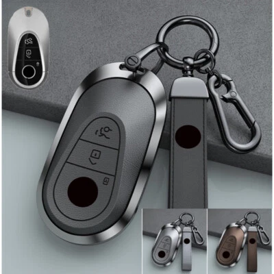 Zinc Alloy Leather Car Key Case Cover For Mercedes Benz C E S Class W206 W223 - Изображение 1 из 4