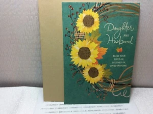 HALLMARK THANKSGIVING DAUGHTER & HUSBAND GREETING CARD New w/Envelope "Warm wish - Picture 1 of 2