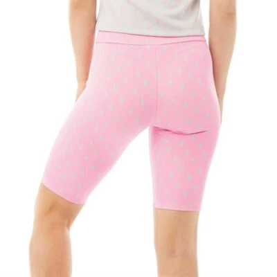 Adidas Originals Ladies Pink Short Leggings Size UK 12 Sport Gym Fitness  - Image 1 of 3