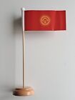 Kyrgyzstan Wooden Table Flag - LAST ONE