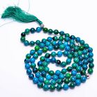 108 Japa Mala Chrysocolla Gemstone Prayer Healing Yoga Beads Necklace