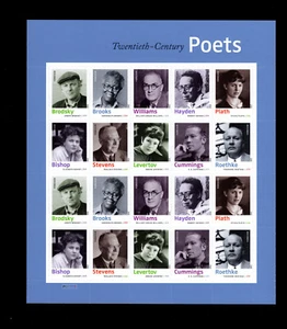 U.S. SCOTT #4654-63 - TWENTIETH CENTURY POETS - MNH SHEET - Imagen 1 de 1