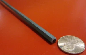 4140 Alloy Steel Hex Rod 5 mm Hex  x 3 Foot Length, 2 Unit - Picture 1 of 12