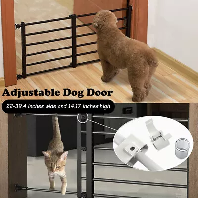 Short Pets Dog Cat Baby Safety Gate Retractable Fence Protable Guard Stairs Door • 33.99$