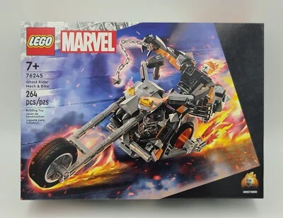 New LEGO Marvel Ghost Rider Mech & Bike Motorbike Toy 76245 Sealed IN HAND - Image 1 of 2