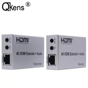 100M 4K HDMI Extender Extensión de audio CAT6 RJ45 Ethernet LAN Converter TX RX - Imagen 1 de 12