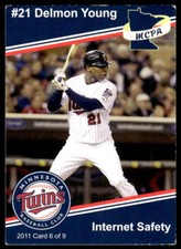 2011 Minnesota Twins Police  #6 Delmon Young - Minnesota Twins