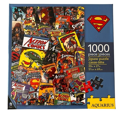 Rompecabezas de 1000 piezas Superman Comic Collage cómics de acción NUEVO Foto 1 de 4