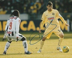 PÓSTER FOTOGRÁFICO RUBENS SAMBUEZA FIRMADO AUTO'D 8X10 AGUILAS AMÉRICA FC RIVER PLACA B - Imagen 1 de 1