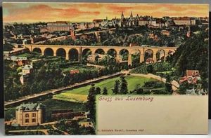 PC RARE ~ Greetings from Luxembourg ~ Published O. Schleich Nachf., Dresden 3547 - Picture 1 of 2