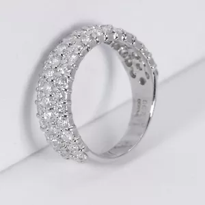 Diamant Platin 2,00ct Halbe Ewigkeit Ring - Bild 1 von 5