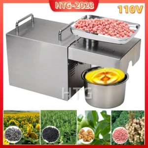 1500W Commercial Automatic Oil Press Machine Stainless Steel Oil Extractor 110V - Picture 1 of 11