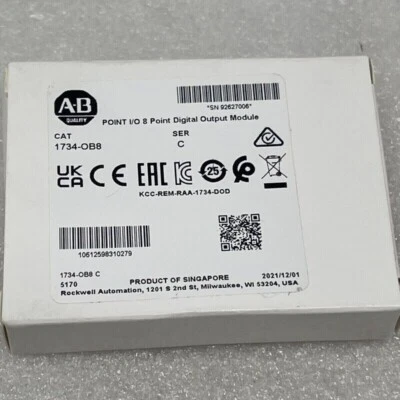 ALLEN-BRADLEY New Factory Sealed Allen Bradley 1734-OB8 SER C POINT I/O Digital Output Module