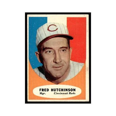 Fred Hutchinson 1961 Topps #135 Cincinnati Reds Baseball Card VG - Image 1 of 3