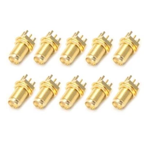 10pcs End Launch PCB Mount Mount SMA Female Jack Straight RF Connector Adapter - Zdjęcie 1 z 8