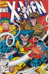 X-MEN #4 NMINT 1ST APPEARANCE OMEGA RED vs WOLVERINE CLASSIC JIM LEE COVER 1991 - Picture 1 of 2