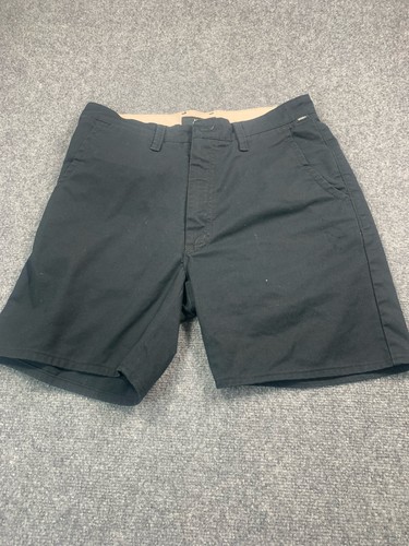 VANS pantaloncino uomo 32 nero chino casual spiaggia outdoor cintura passanti